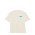 Oversized French Terry T-shirt (BarBar Light Blue logo)