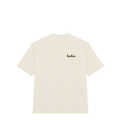 Oversized French Terry T-shirt (BarBar Khaki logo)
