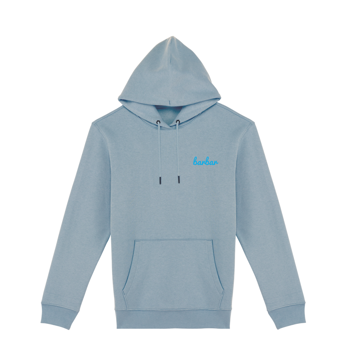 Uniseks Hoodie (BarBar Light blue logo)