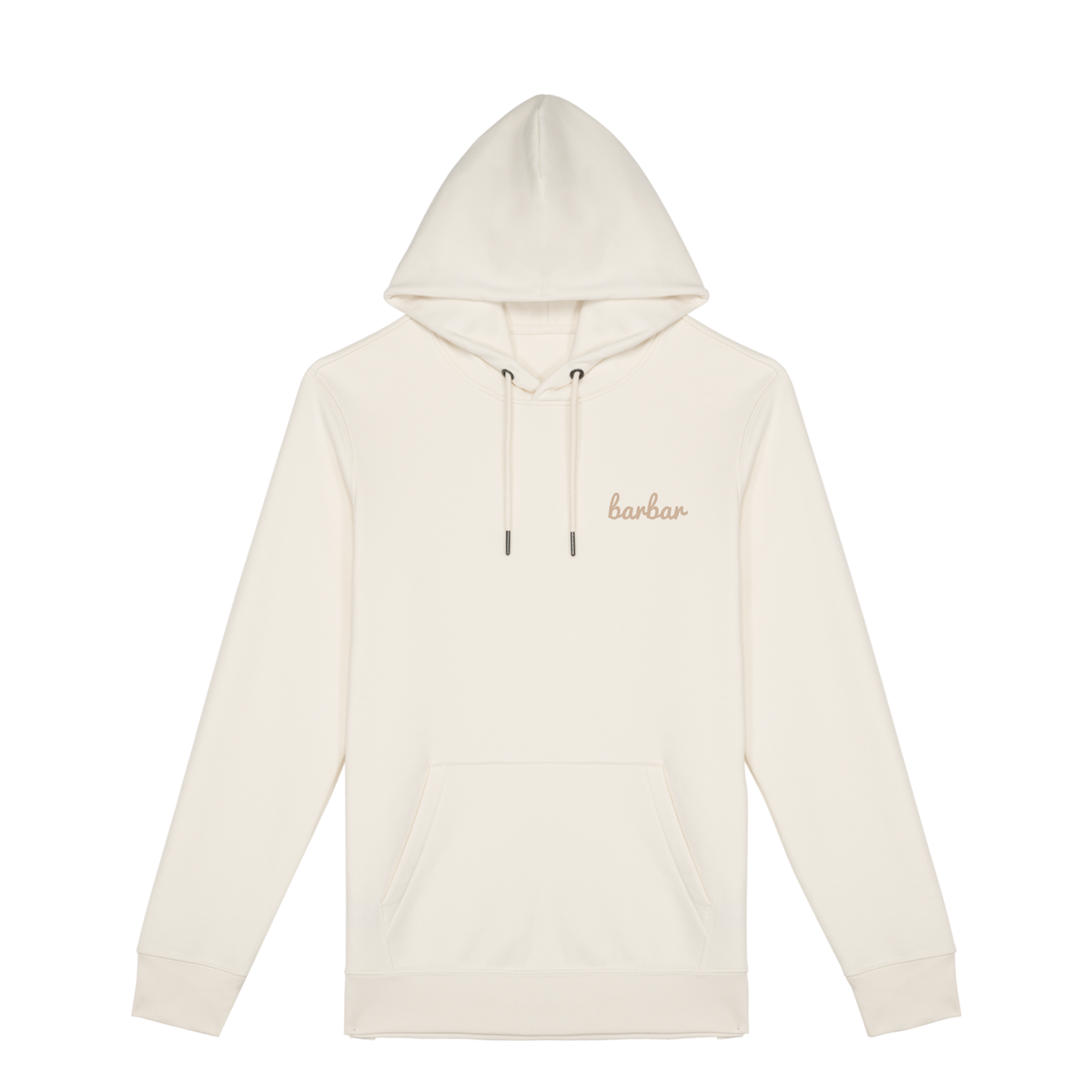 Uniseks Hoodie (BarBar Off-white logo)
