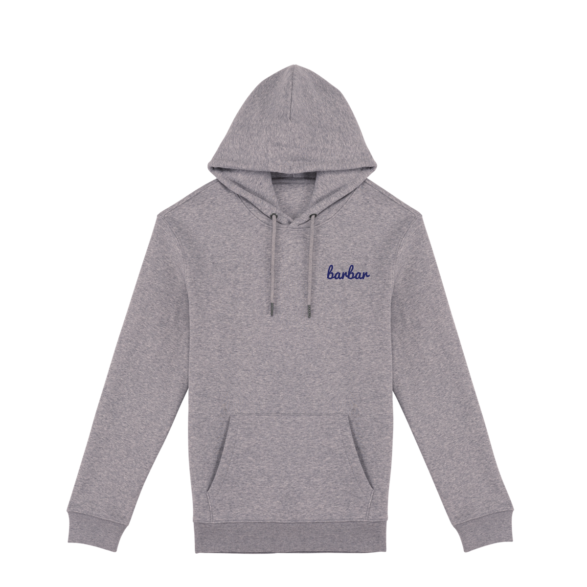 Uniseks Hoodie (BarBar Navy blue logo)