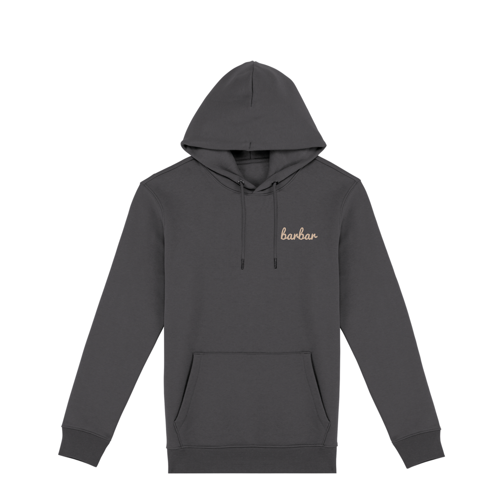 Uniseks Hoodie (BarBar Off-white logo)