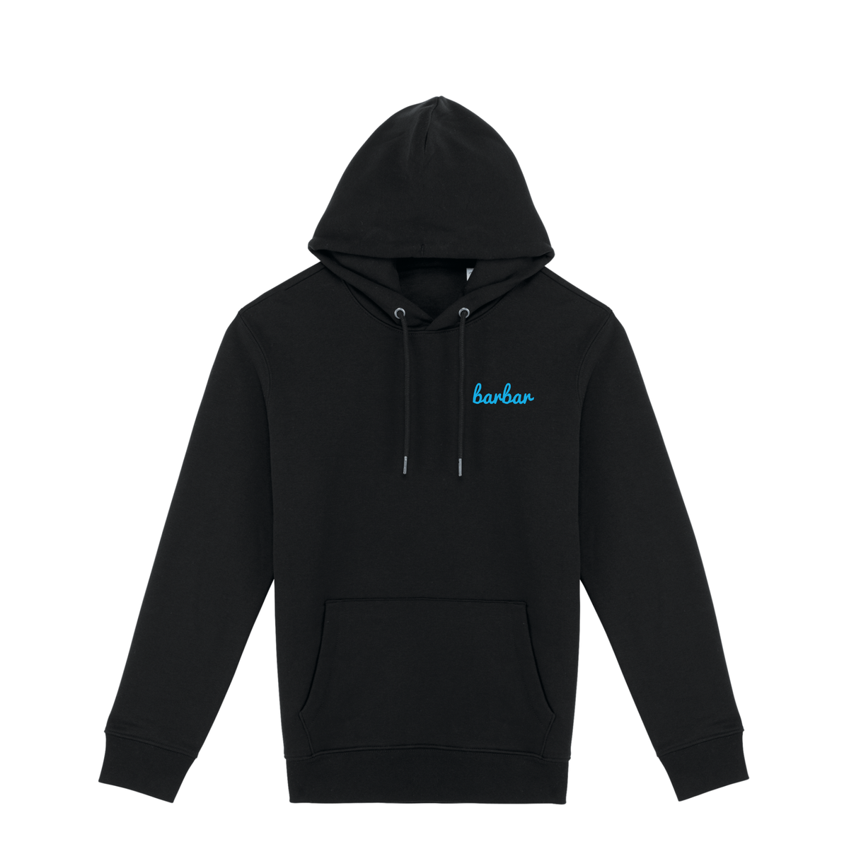Uniseks Hoodie (BarBar Light blue logo)