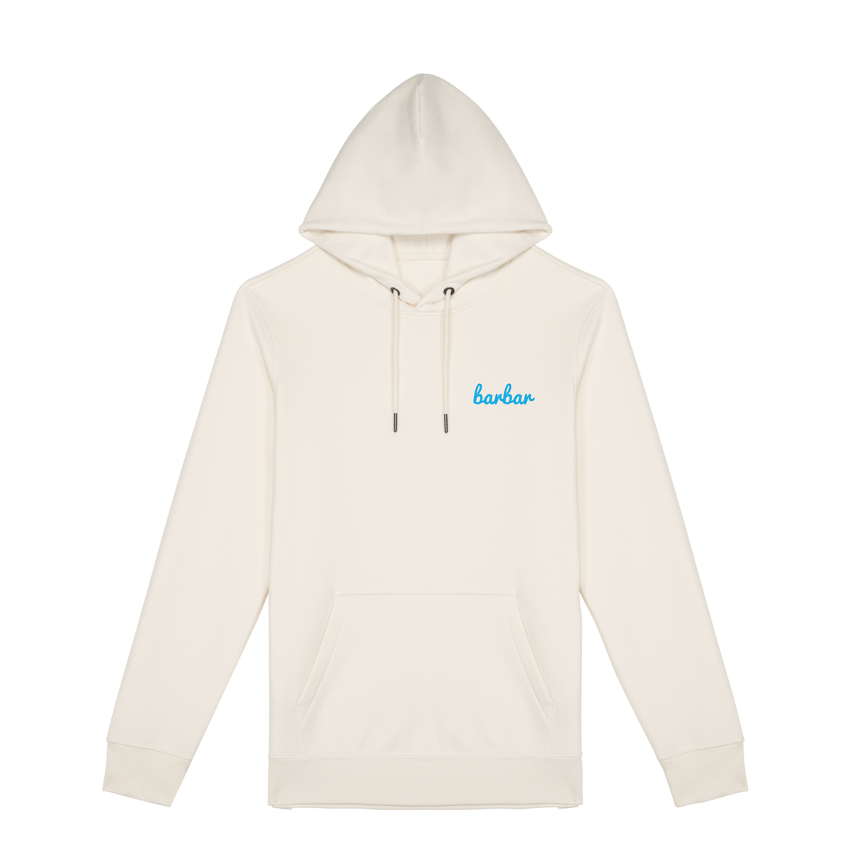 Uniseks Hoodie (BarBar Light blue logo)