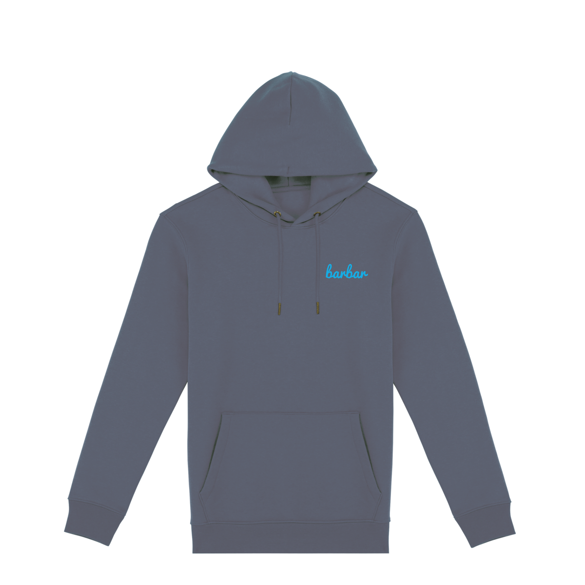 Uniseks Hoodie (BarBar Light blue logo)