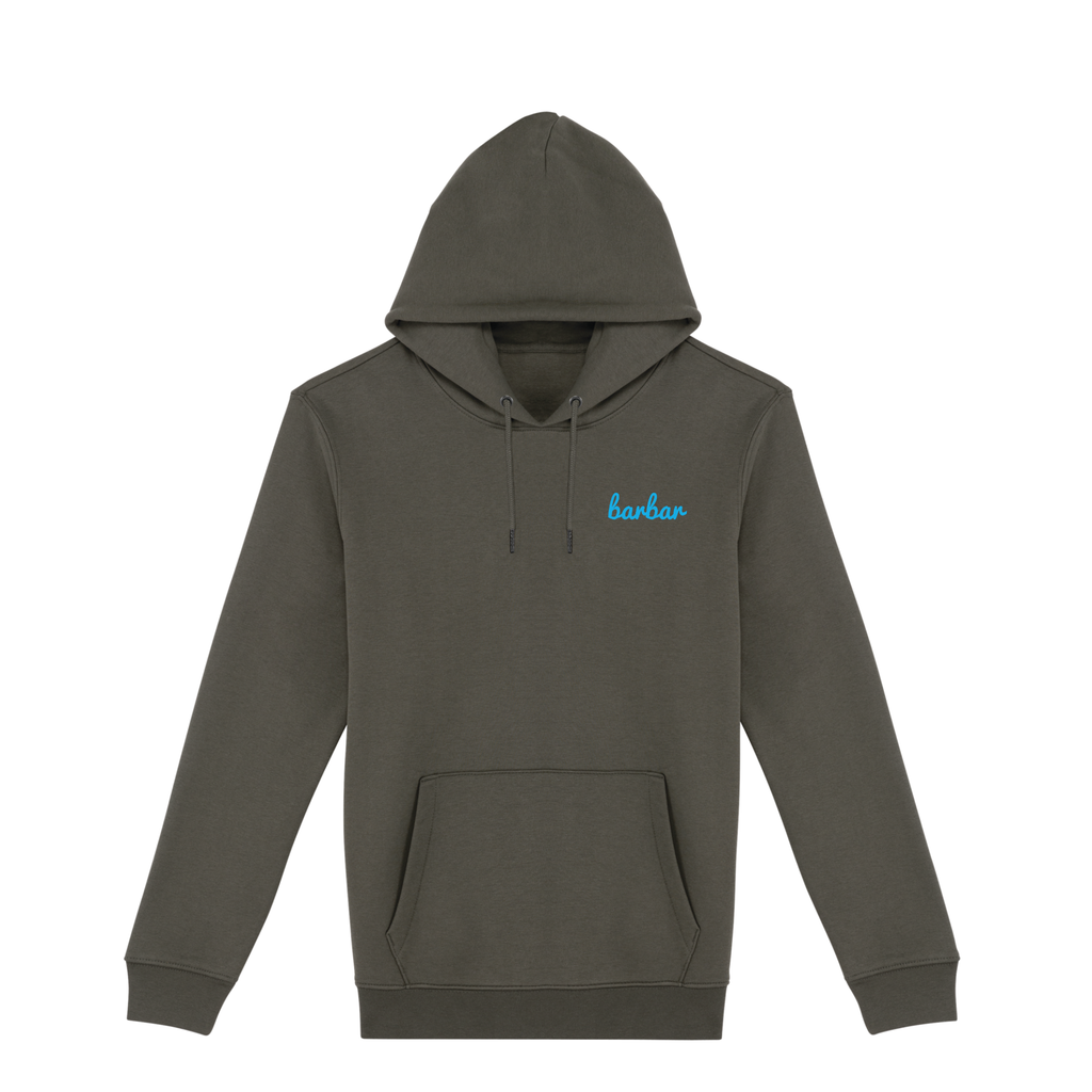 Uniseks Hoodie (BarBar Light blue logo)