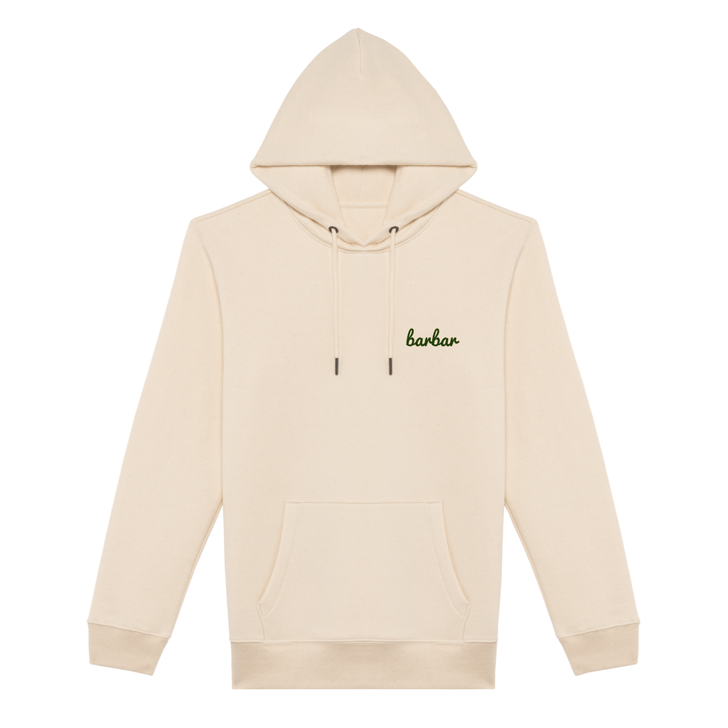 Uniseks Hoodie (BarBar Kakhi logo)