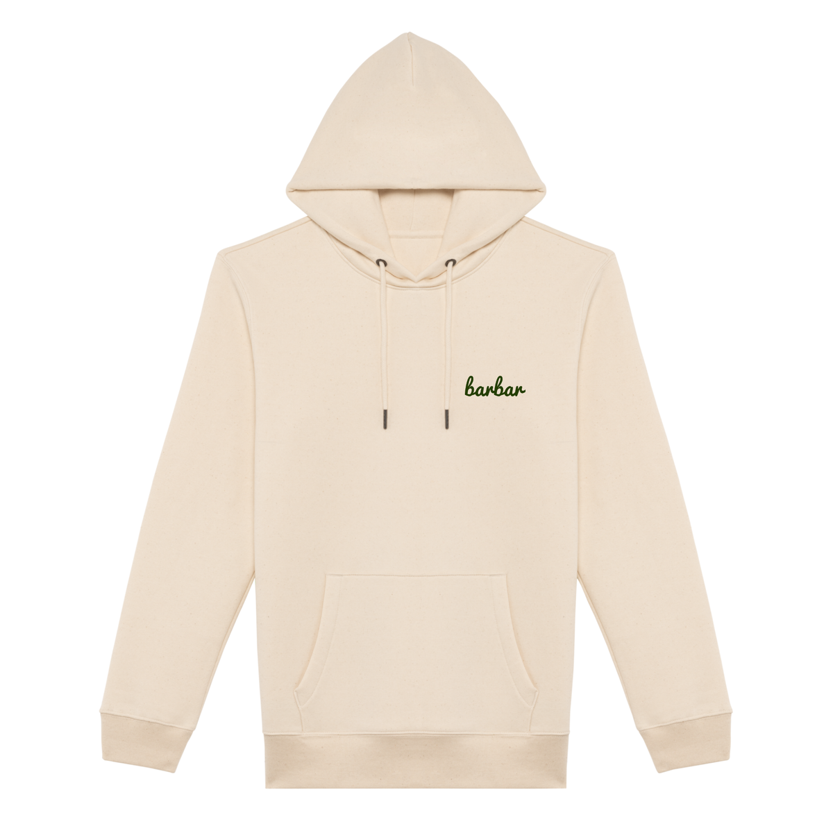 Uniseks Hoodie (BarBar Kakhi logo)