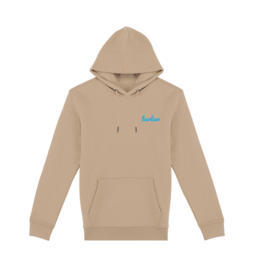 Uniseks Hoodie (BarBar Light blue logo)