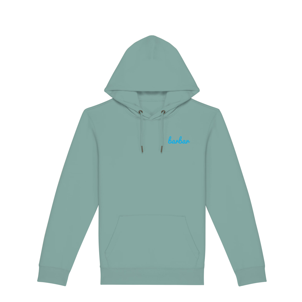 Uniseks Hoodie (BarBar Light blue logo)