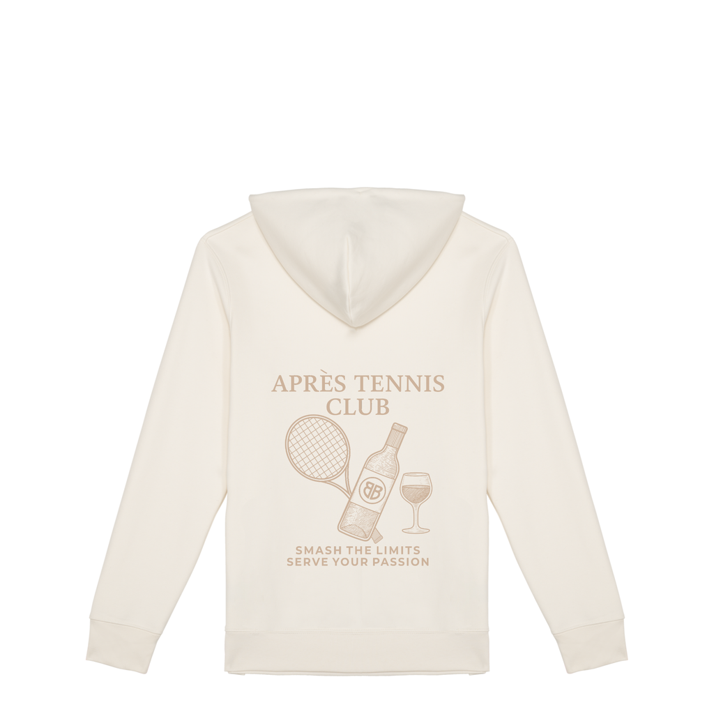 Uniseks Hoodie Après Tennis Club (Off-white logo)