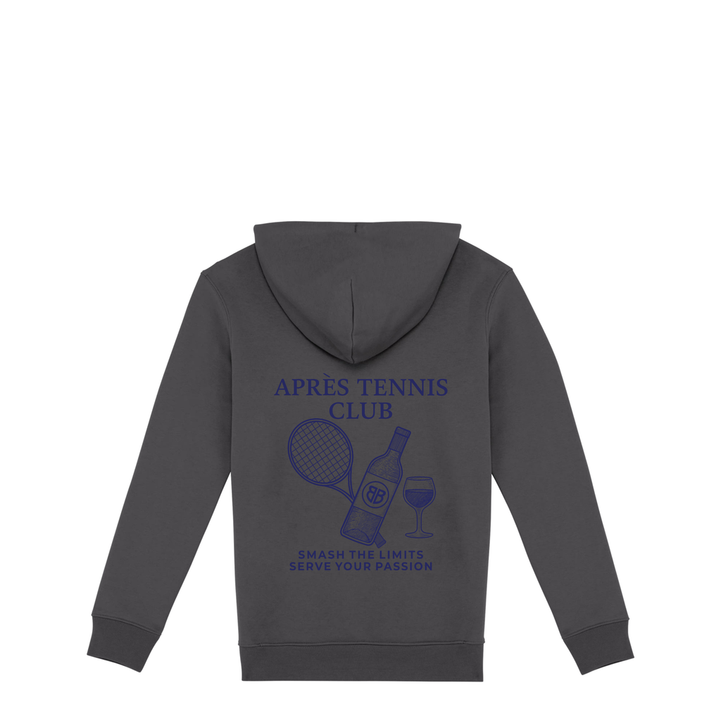 Uniseks Hoodie Après Tennis Club (Navy Blue logo)