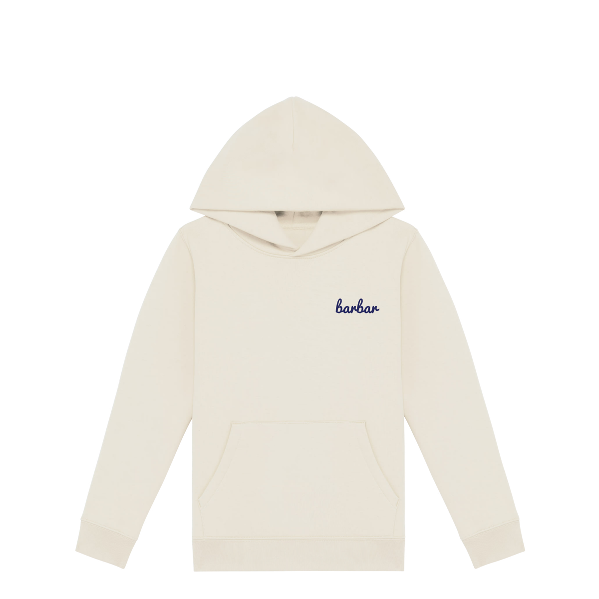 Kinder Hoodie (BarBar Navy blue logo)