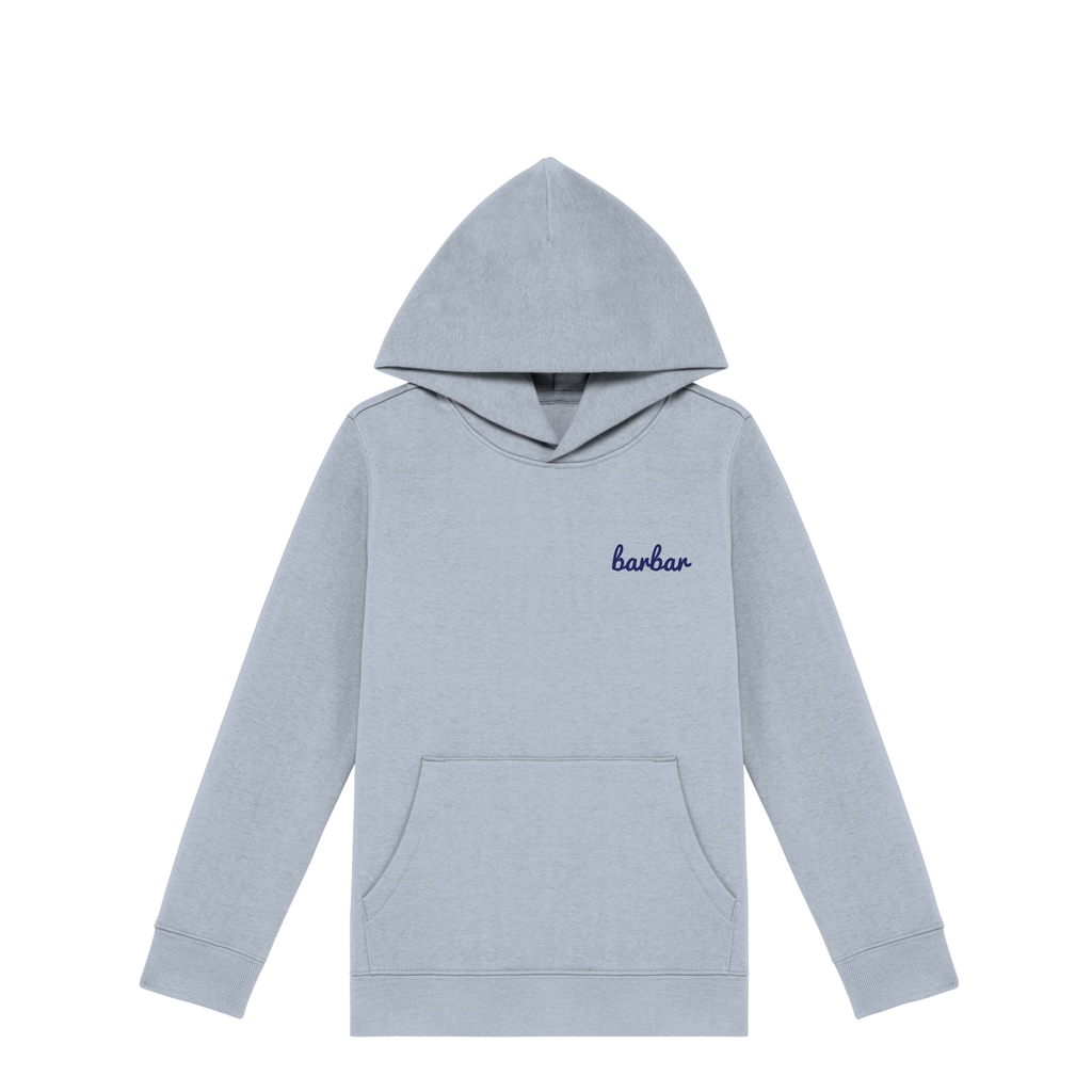 Kinder Hoodie (BarBar Navy blue logo)