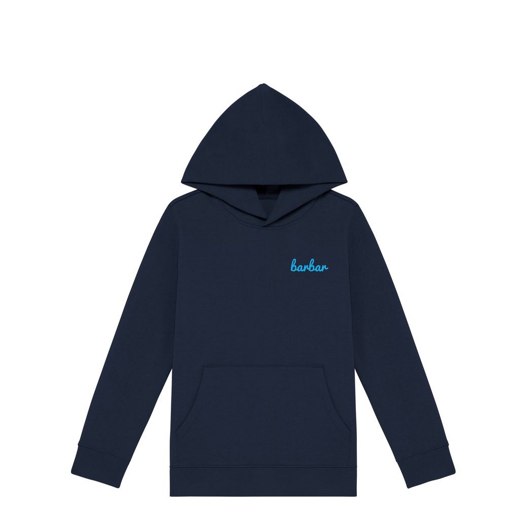 Kinder Hoodie (BarBar Light blue logo)