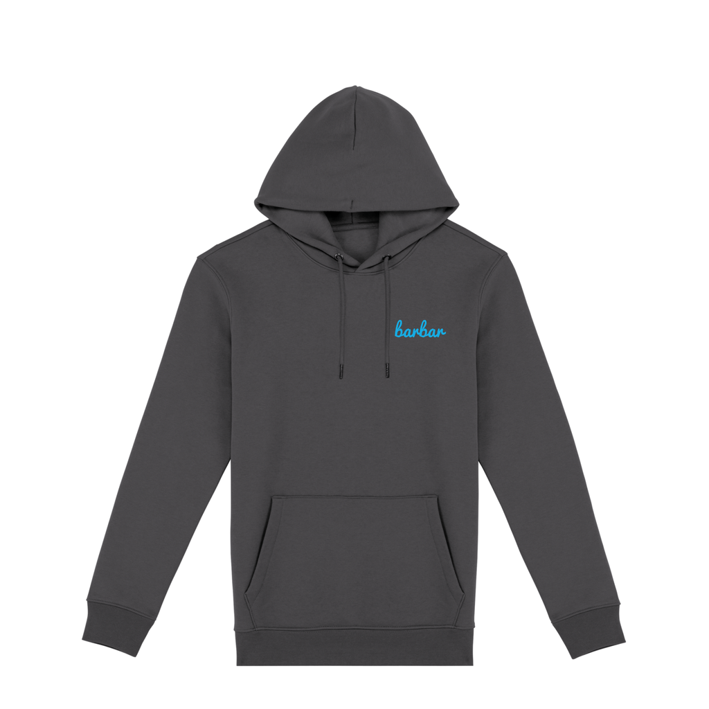 Uniseks Hoodie (BarBar Light blue logo)