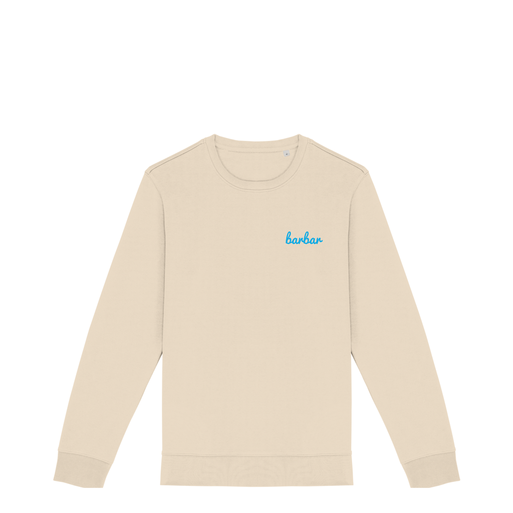 Uniseks Sweater (BarBar Light blue logo)