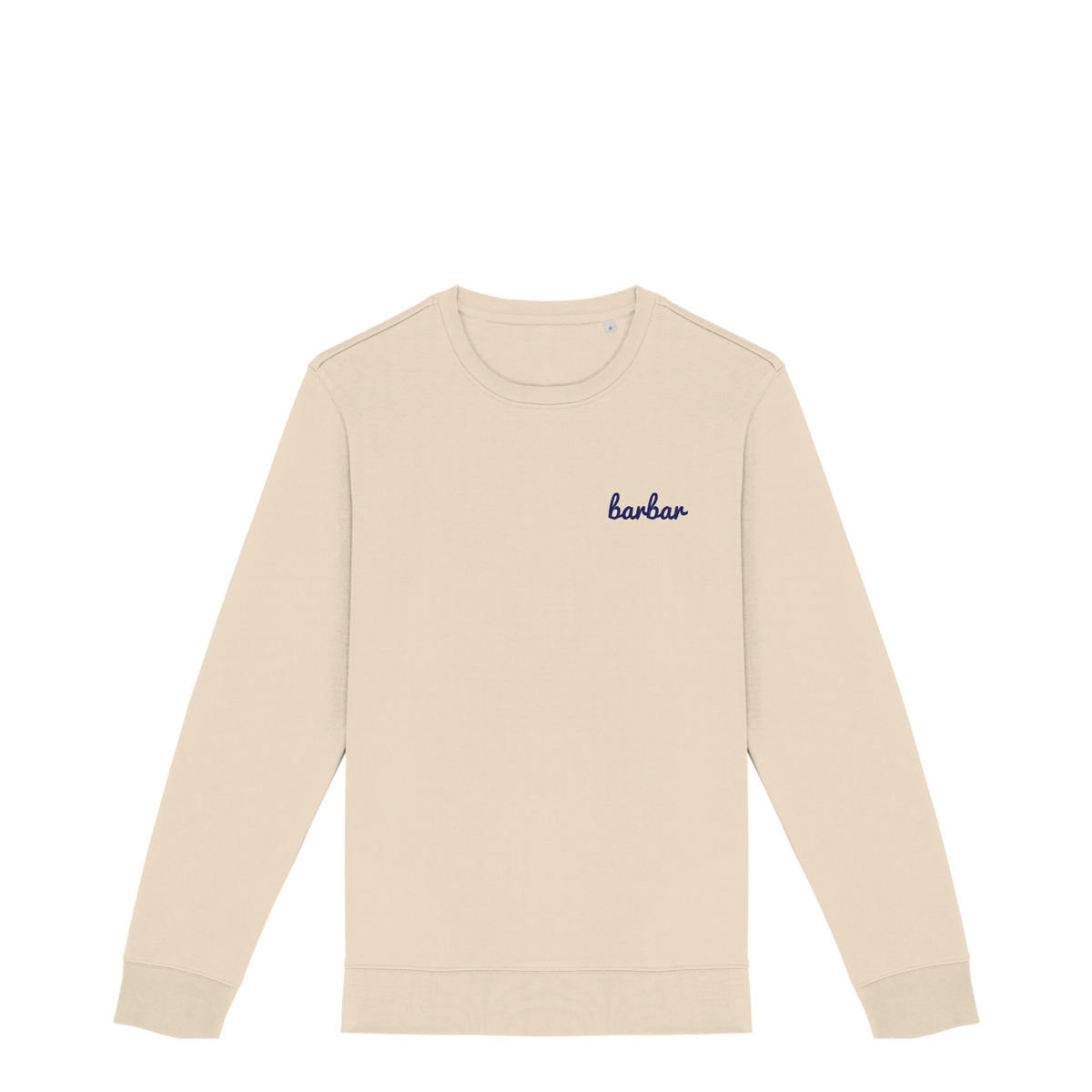 Uniseks Sweater (BarBar Navy blue logo)
