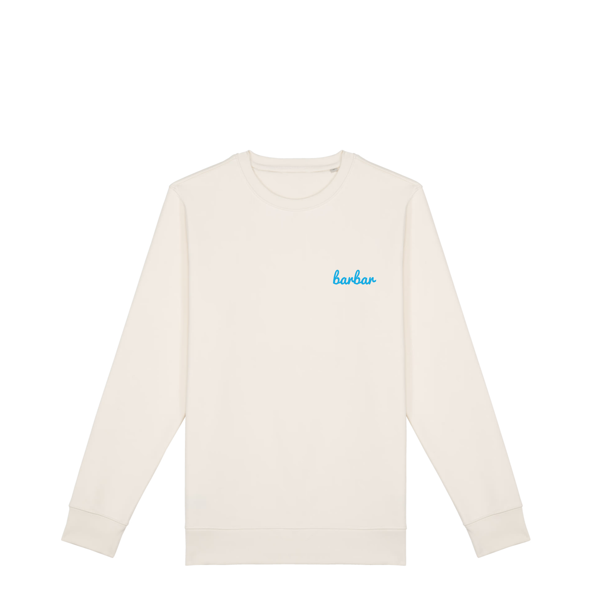 Uniseks Sweater (BarBar Light blue logo)