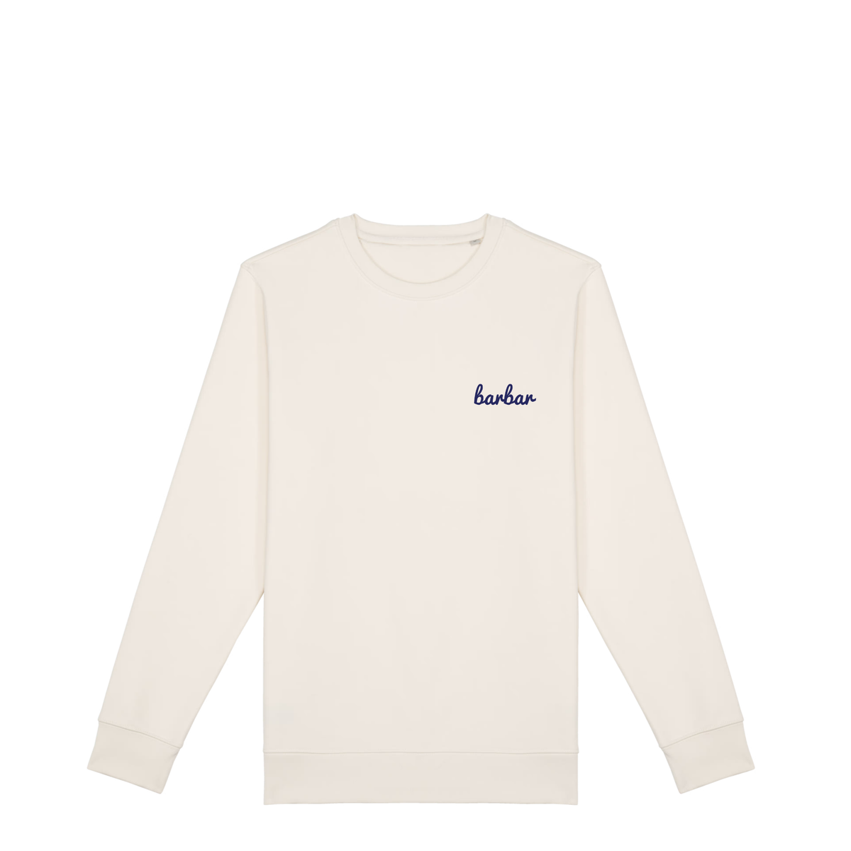 Uniseks Sweater (BarBar Navy blue logo)