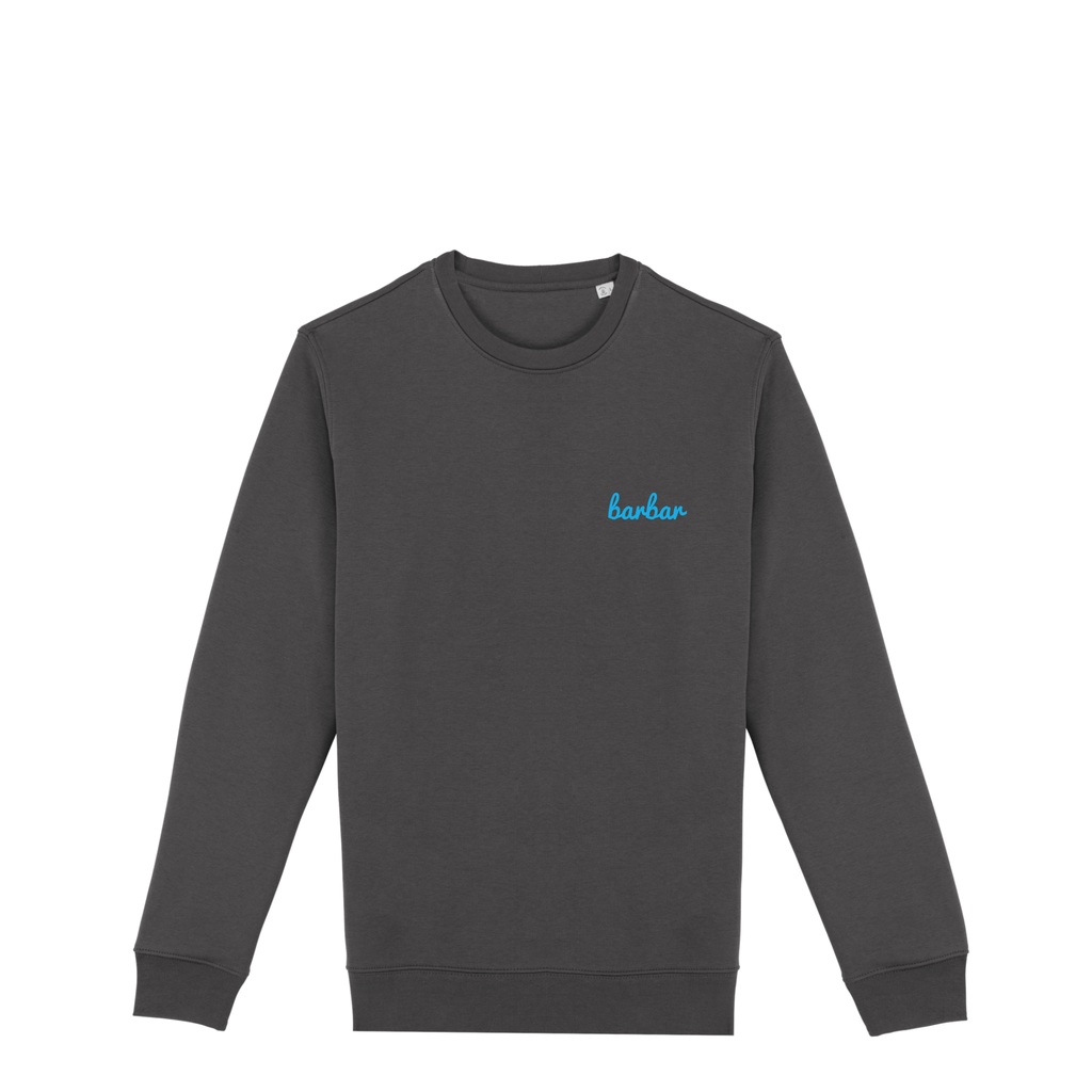 Uniseks Sweater (BarBar Light blue logo)