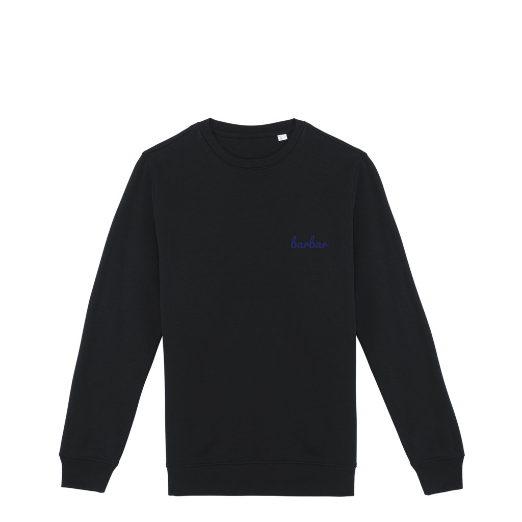 Uniseks Sweater (BarBar Navy blue logo)