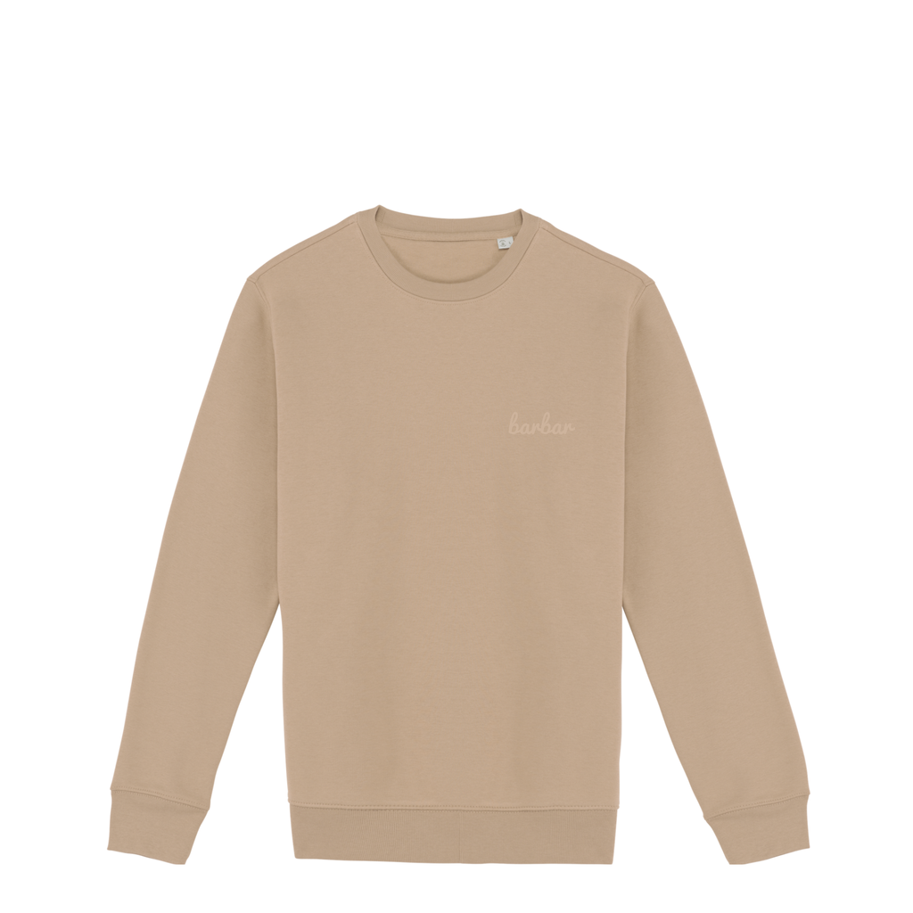 Uniseks Sweater (BarBar Off-white logo)