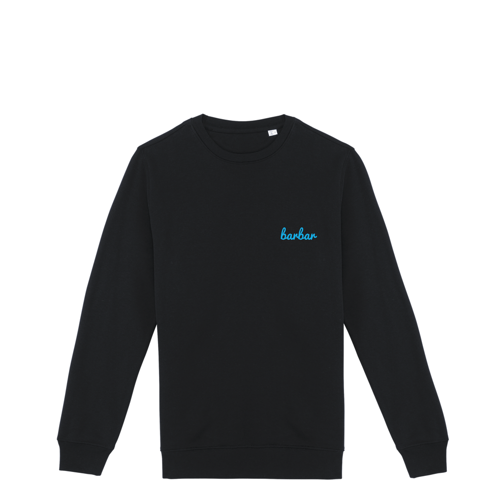 Uniseks Sweater (BarBar Light blue logo)