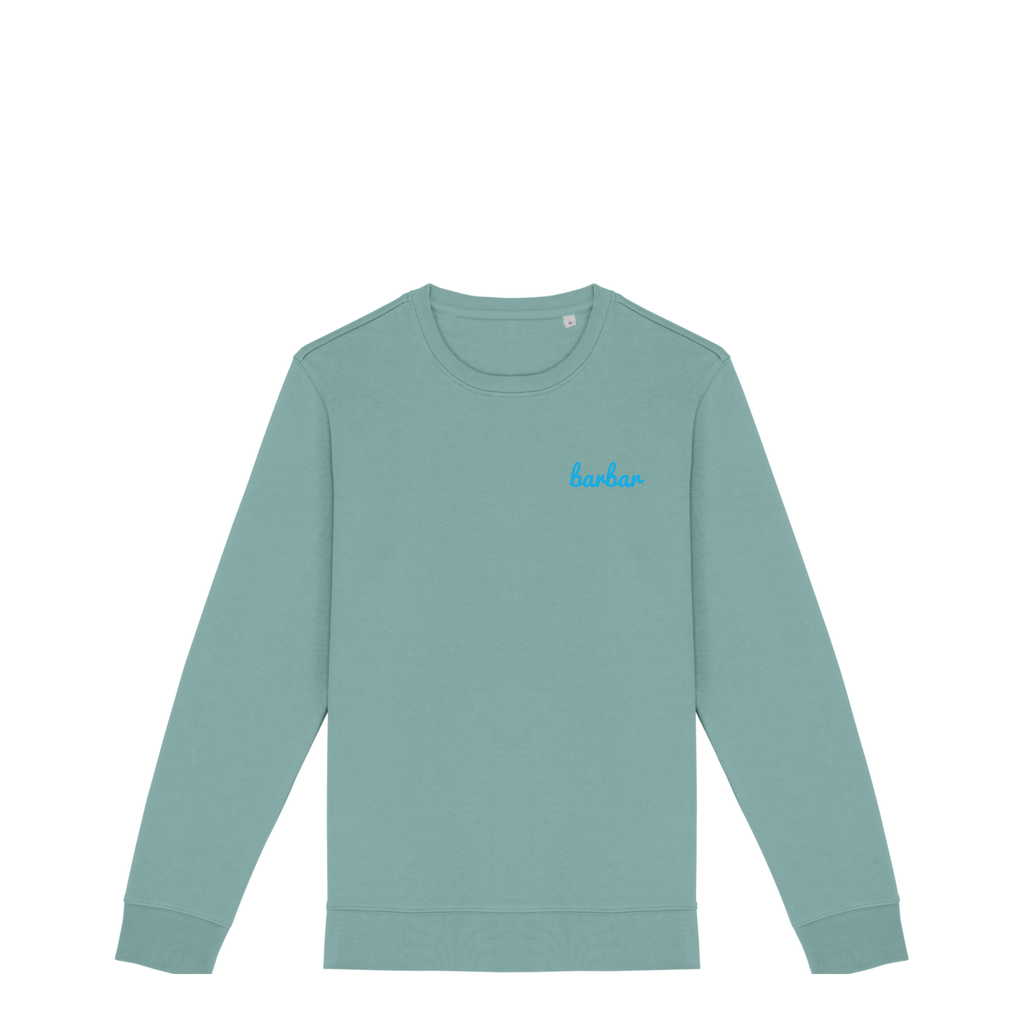 Uniseks Sweater (BarBar Light blue logo)