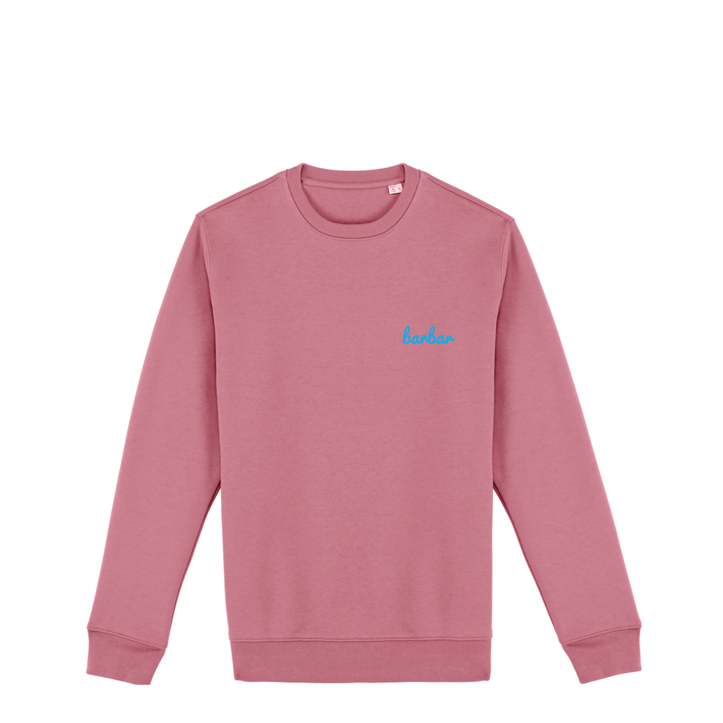 Uniseks Sweater (BarBar Light blue logo)