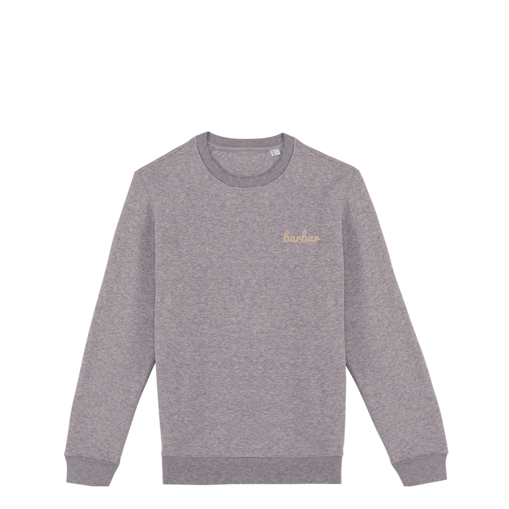 Uniseks Sweater (BarBar Off-white logo)
