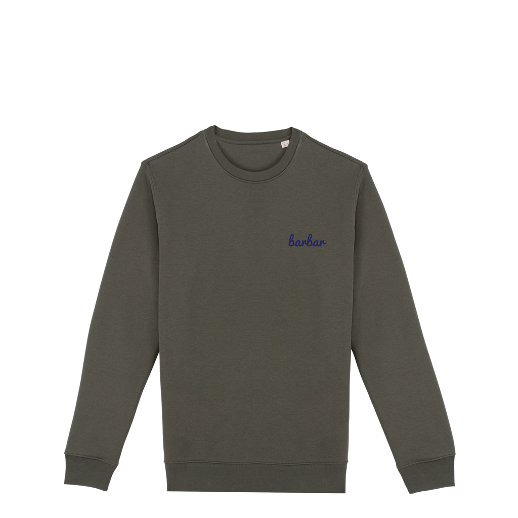 Uniseks Sweater (BarBar Navy blue logo)