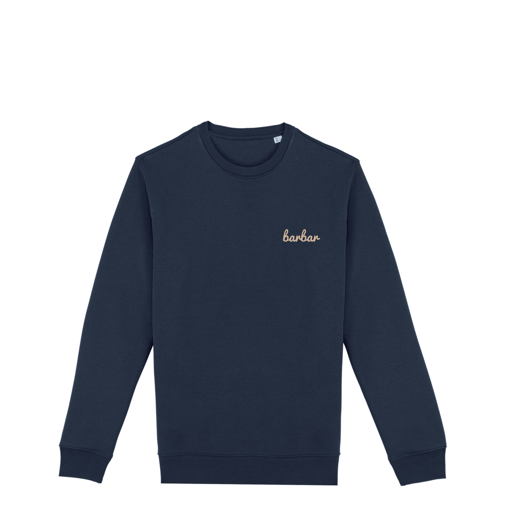 Uniseks Sweater (BarBar Off-white logo)