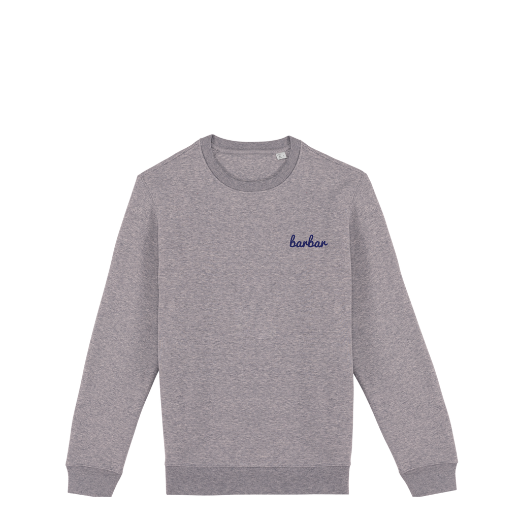 Uniseks Sweater (BarBar Navy blue logo)