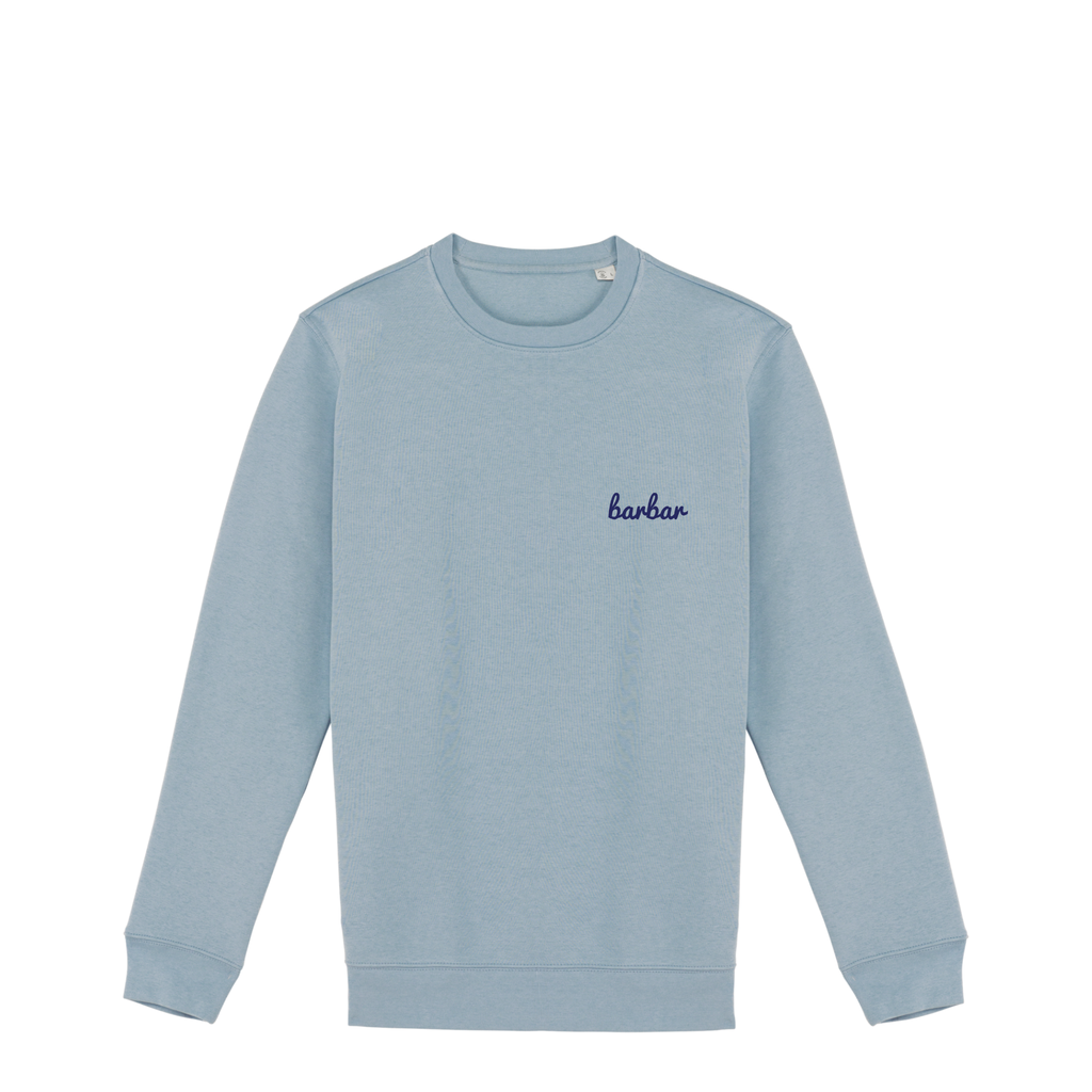 Uniseks Sweater (BarBar Navy blue logo)