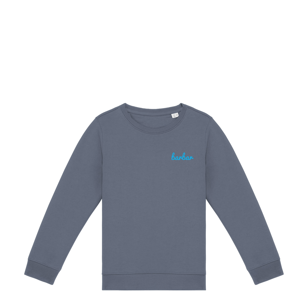 Kinder Sweater (BarBar Light blue logo)