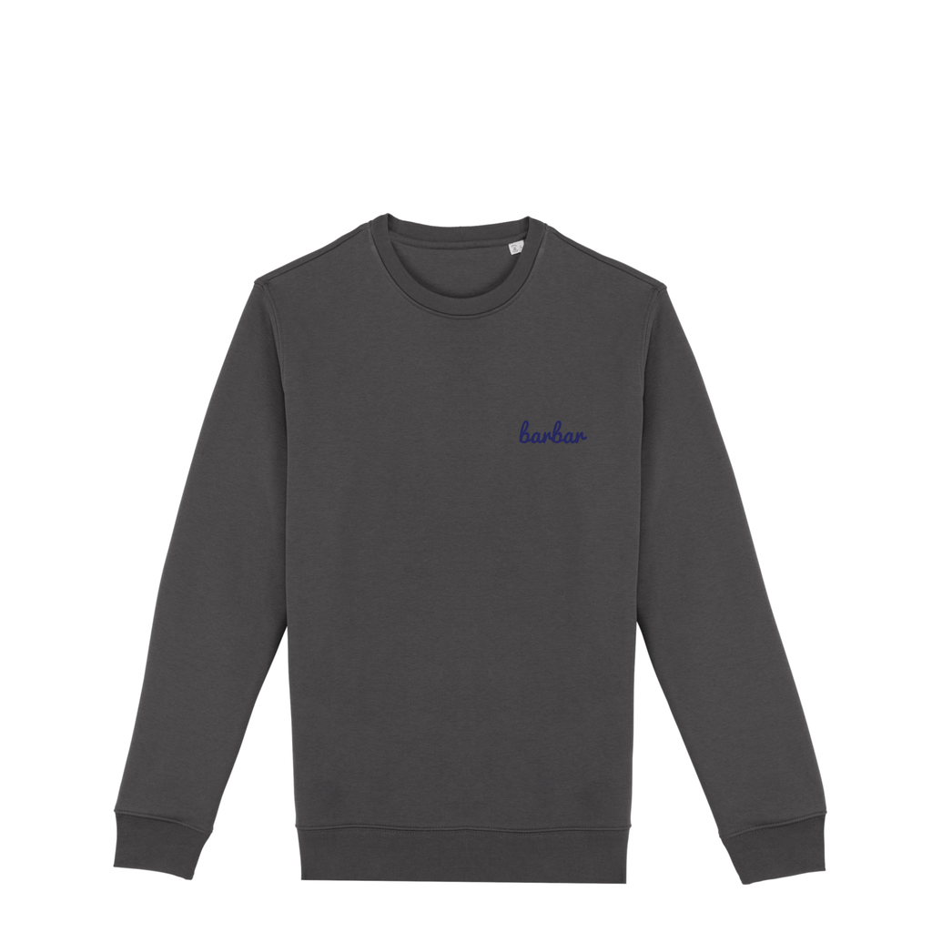 Uniseks Sweater (BarBar Navy blue logo)