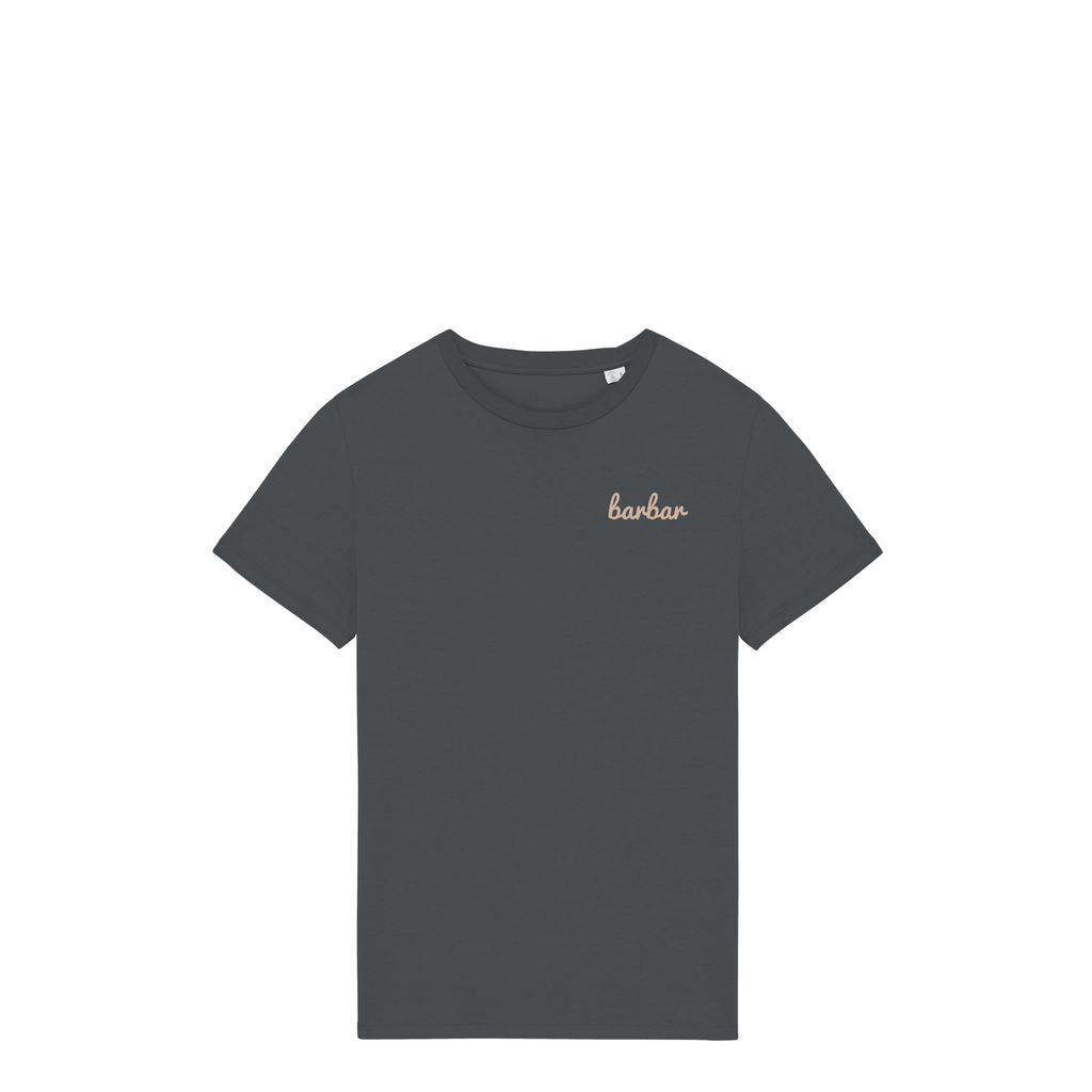 Uniseks T-shirt (BarBar Off-white logo)