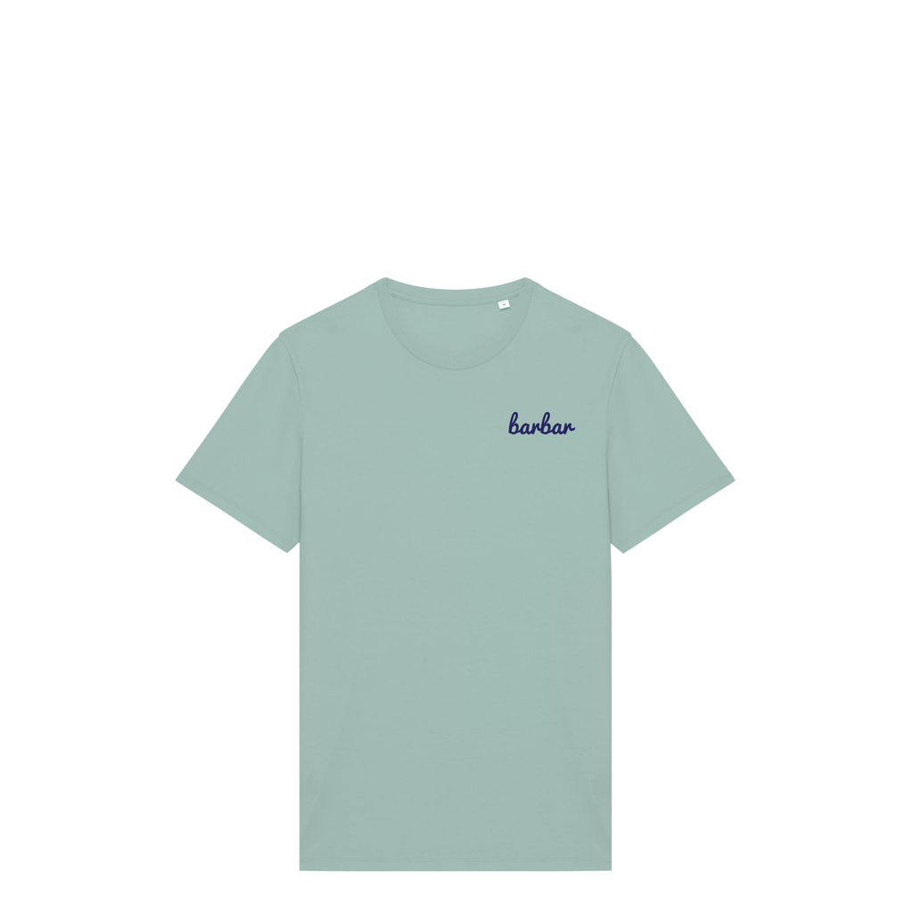 Uniseks T-shirt (BarBar Navy blue logo)
