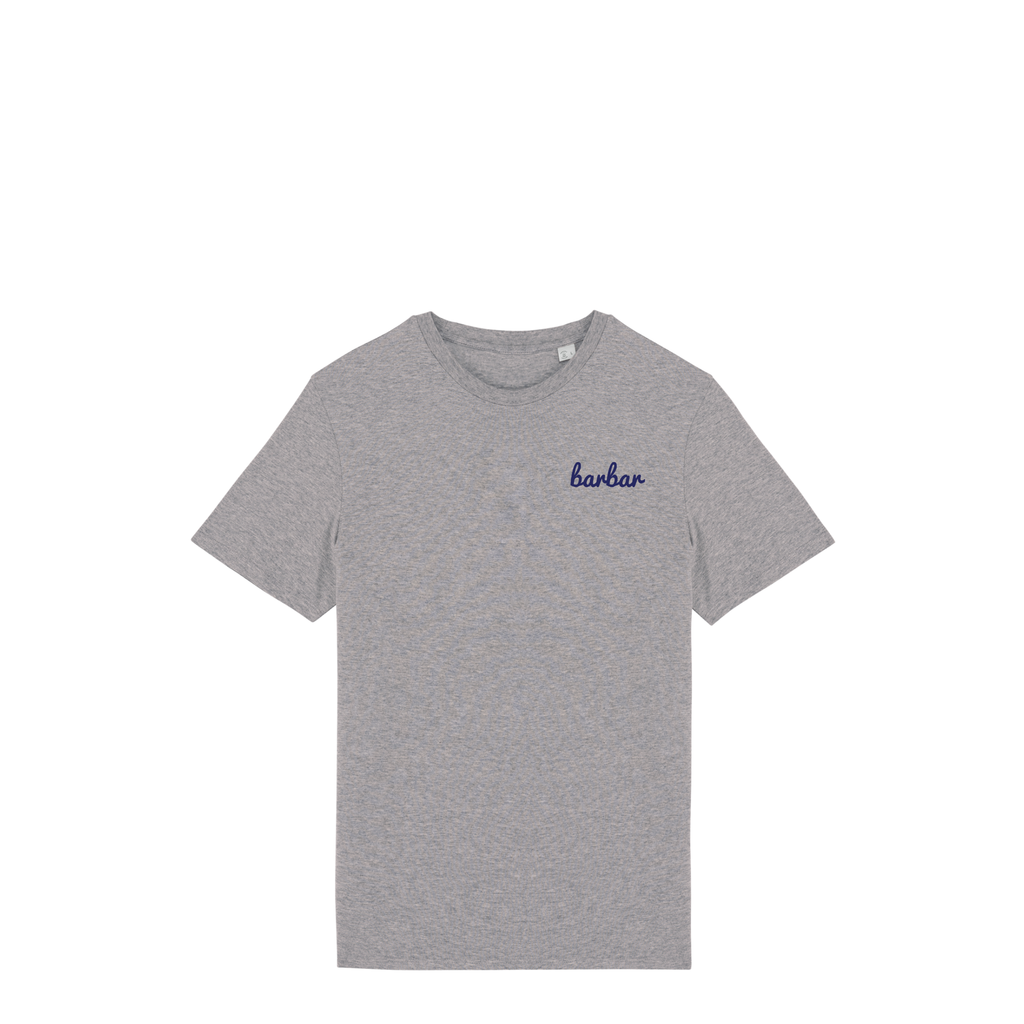 Uniseks T-shirt (BarBar Navy blue logo)