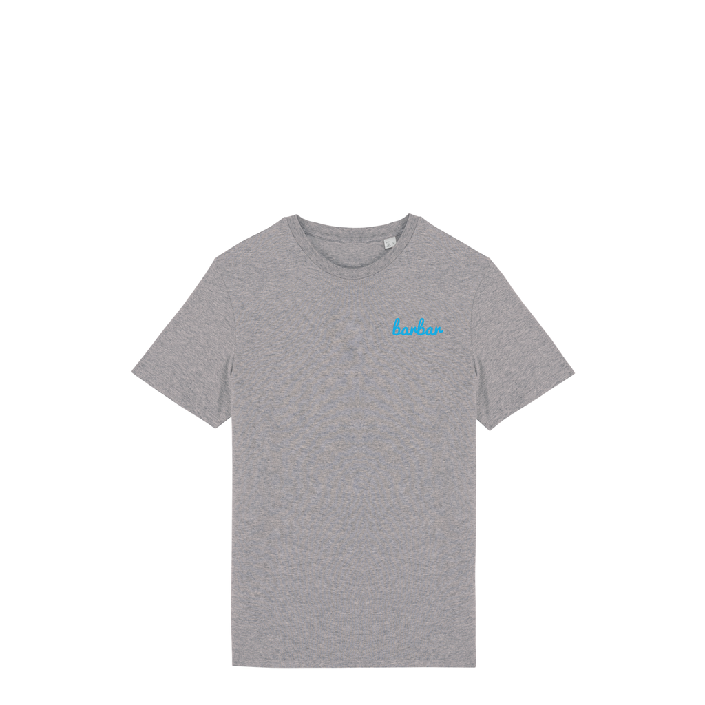 Uniseks T-shirt (BarBar Light blue logo)
