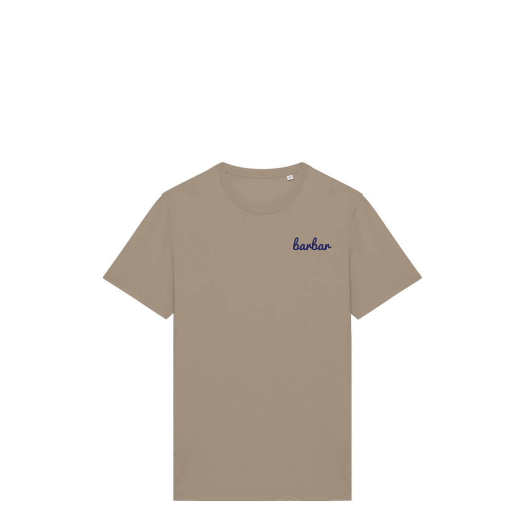 Uniseks T-shirt (BarBar Navy blue logo)