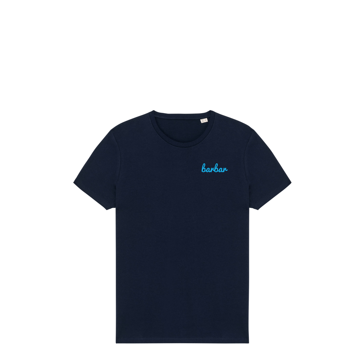 Uniseks T-shirt (BarBar Light blue logo)