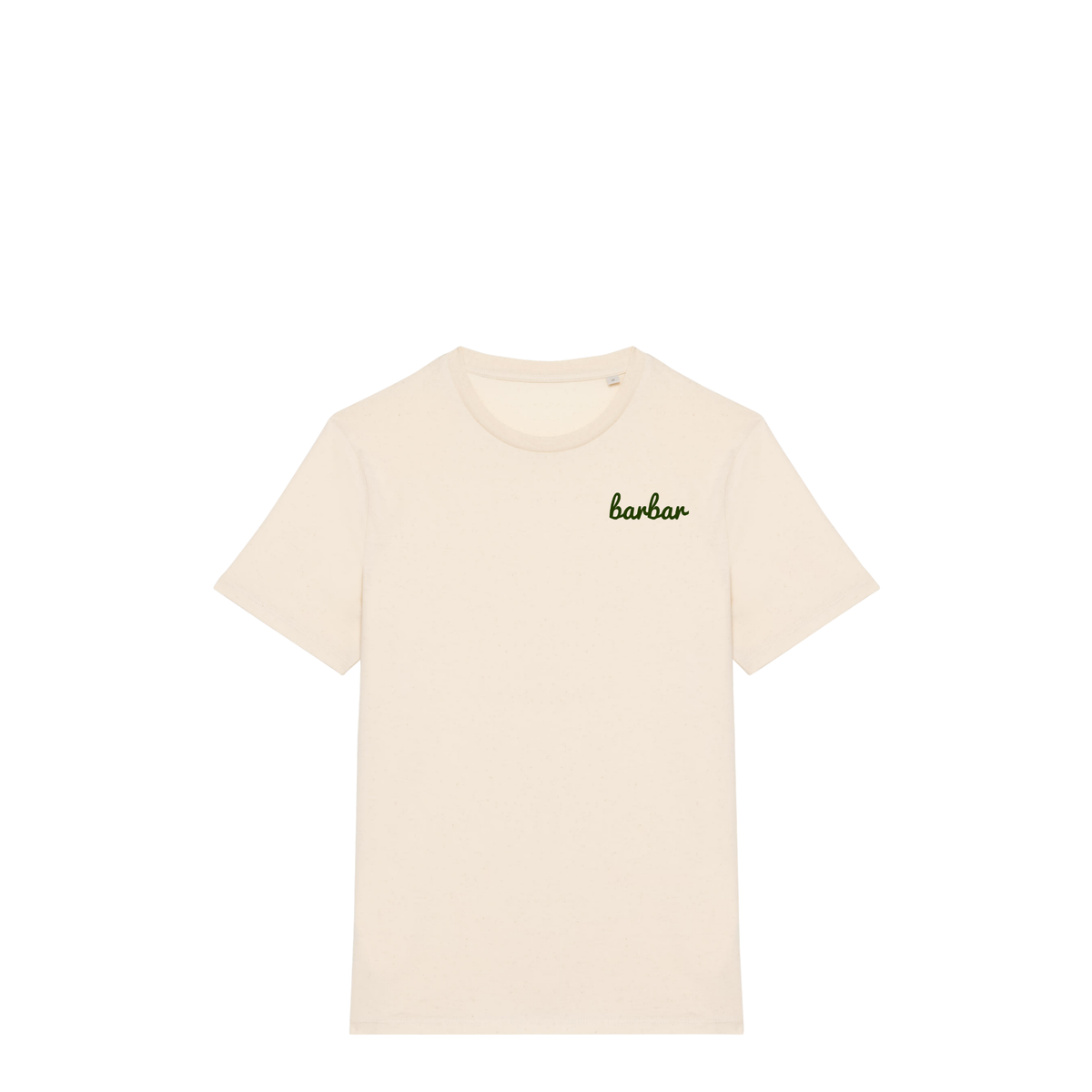 Uniseks T-shirt (BarBar Khaki logo)
