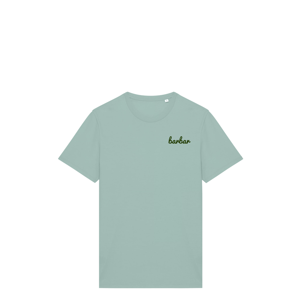 Uniseks T-shirt (BarBar Khaki logo)
