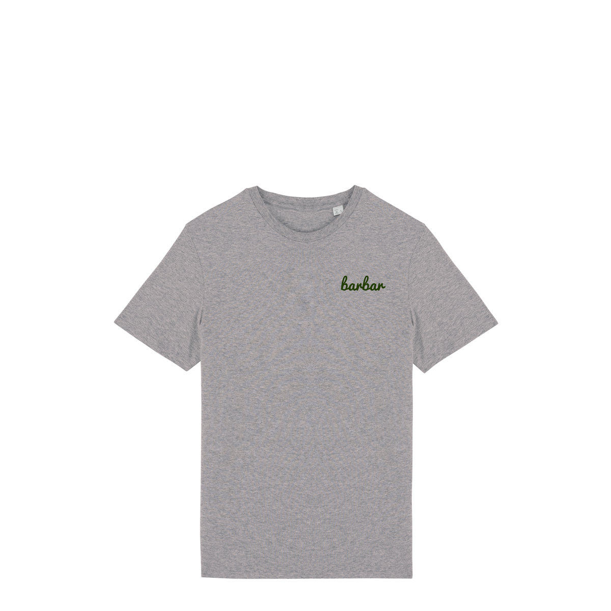 Uniseks T-shirt (BarBar Khaki logo)