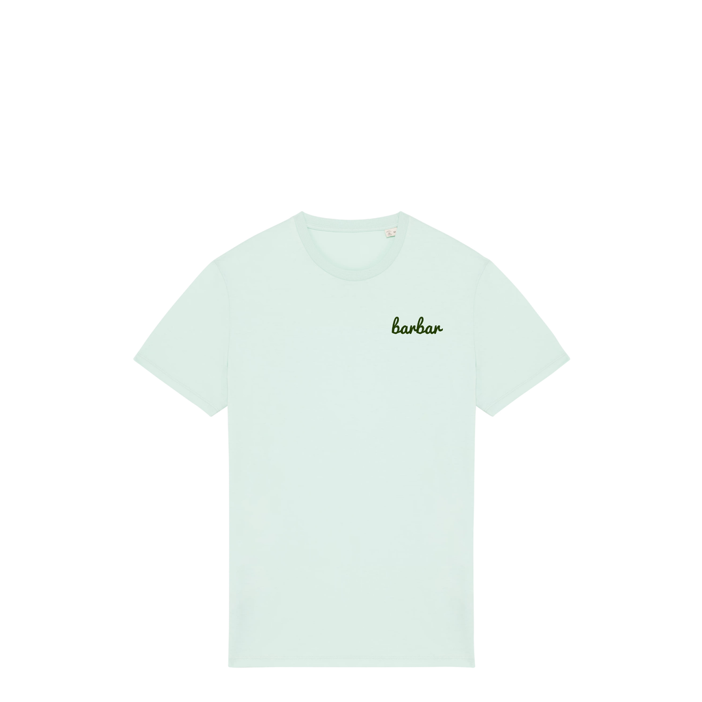 Uniseks T-shirt (BarBar Khaki logo)
