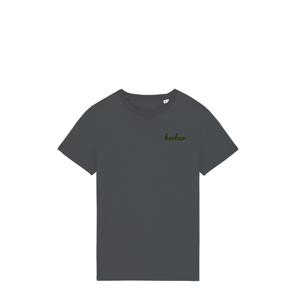 Uniseks T-shirt (BarBar Khaki logo)