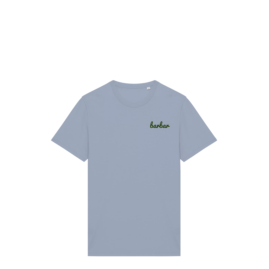 Uniseks T-shirt (BarBar Khaki logo)