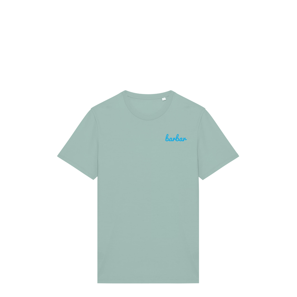 Uniseks T-shirt (BarBar Light blue logo)